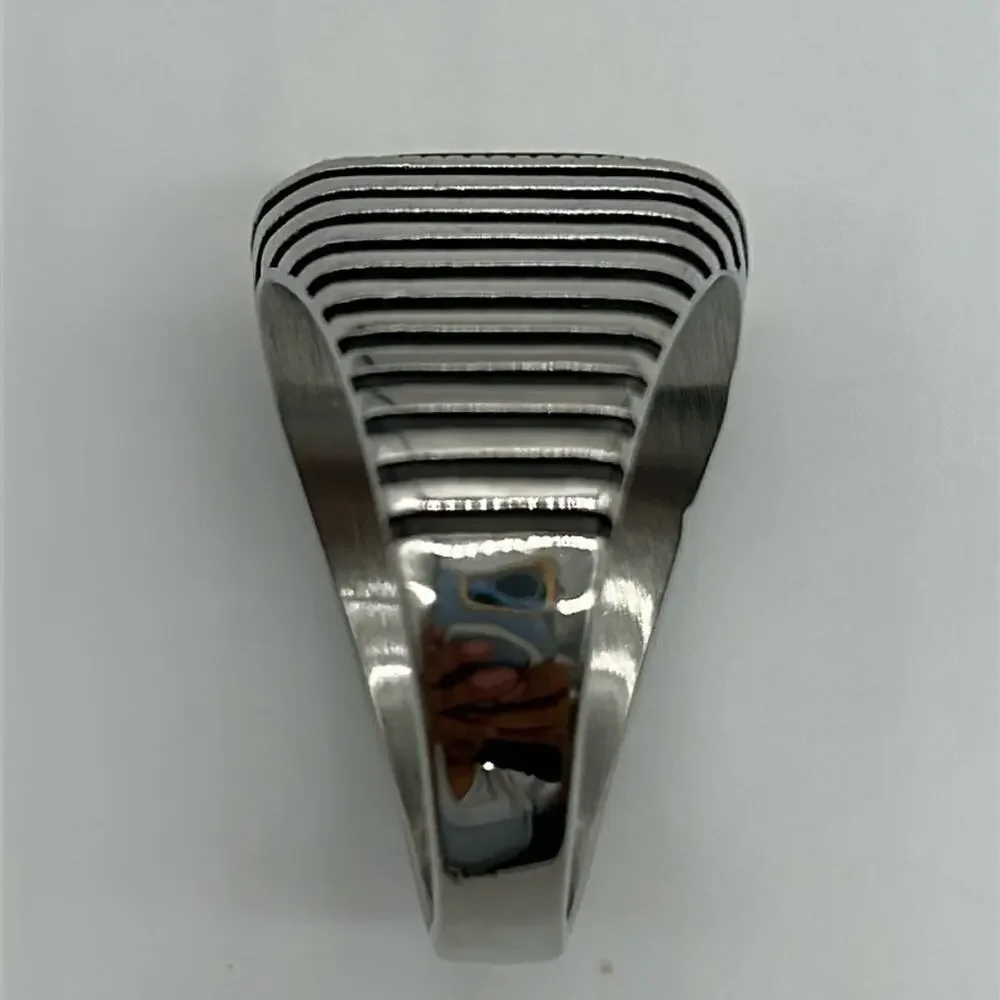 Tiger Eye Natural Gemstone Handmade Men's Ring Size 12.5 NWT